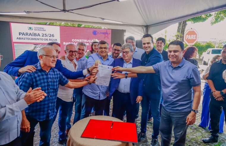 Parceria com o Estado Prefeito celebra autorização para obras de segurança hídrica na Região Metropolitana de João Pessoa