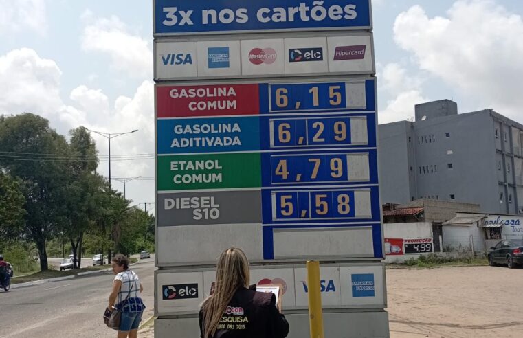 Na CapitalProcon-JP encontra diferença de R$ 0,21 no preço da gasolina em pesquisa para combustíveis